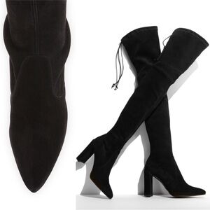 Stuart Weitzman Highchamp Suede over the knee boots RETAIL 698